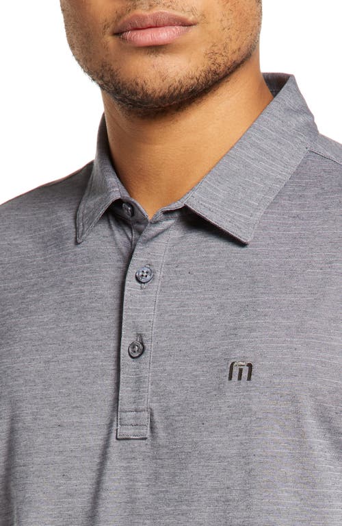 Shop Travismathew The Heater Solid Short Sleeve Performance Polo In Sleet/quiet Shade