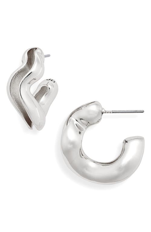 Jenny Bird Ola Hoop Earrings in Silver