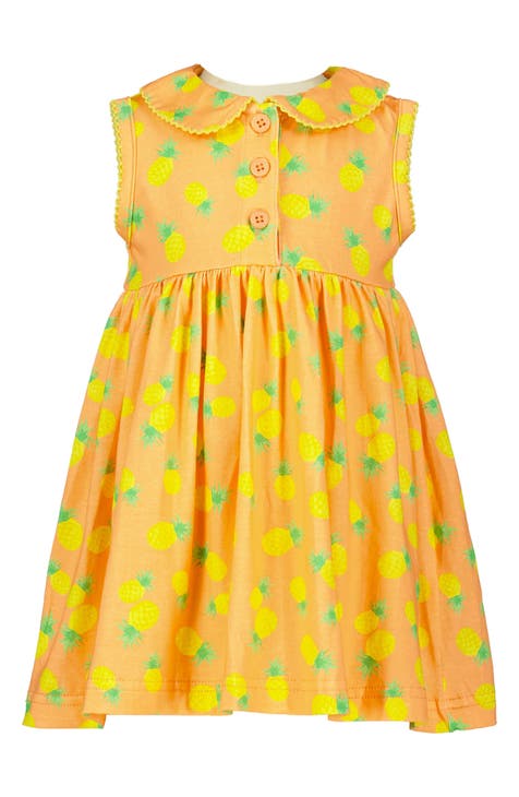 Pineapple Print Cotton Knit Dress (Baby)