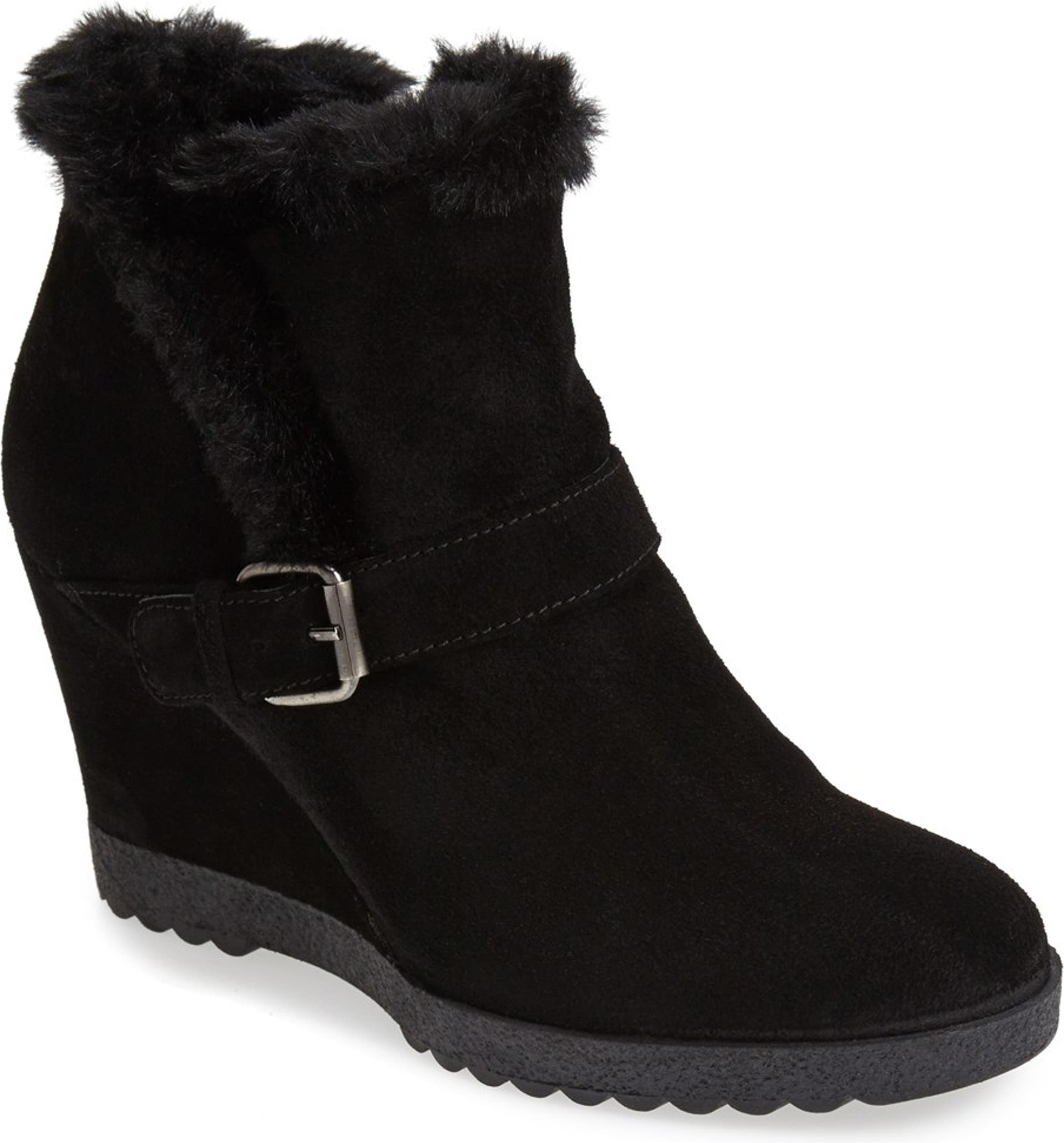 Aquatalia by Marvin K. 'Carlotta' Weatherproof Suede Wedge Bootie ...