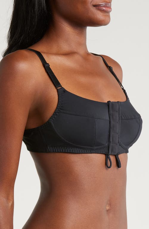Liberare Everyday Easy-on Wireless Front Close Adaptive Bra In Black