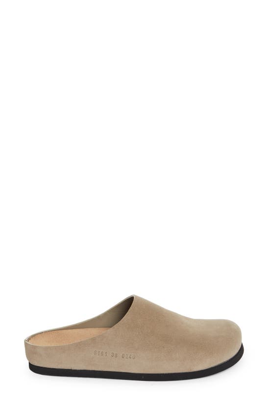 Shop Common Projects Debossed Clog In Taupe