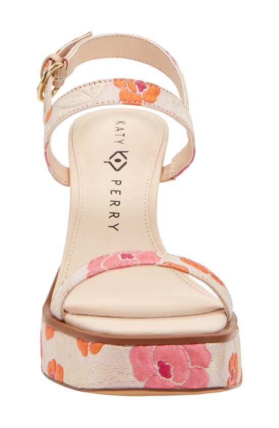 Katy Perry The Steady Slingback Platform Sandal In Natural Multi