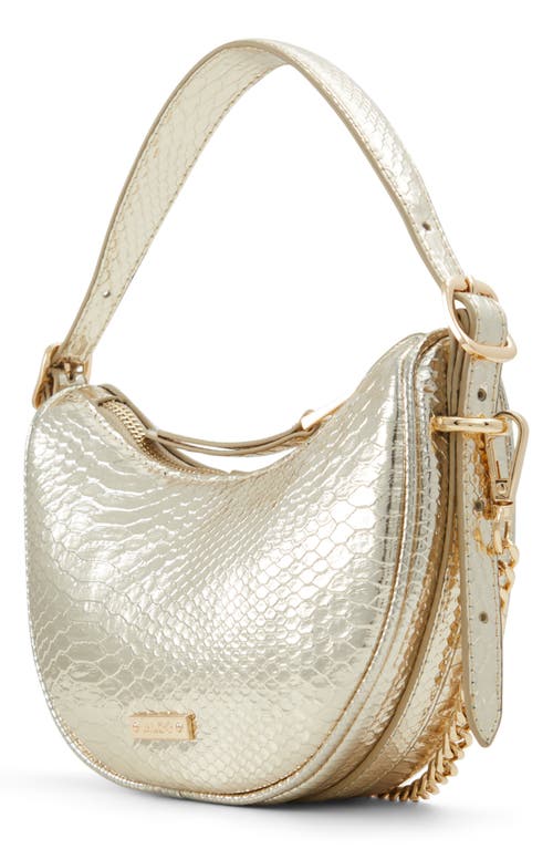 Shop Aldo Laraly Faux Leather Shoulder Bag In Gold