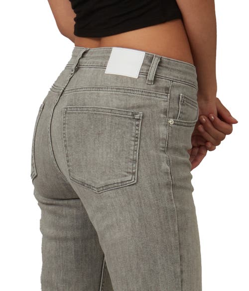 Shop Lola Jeans Denver High Rise Straight Jeans In Mid Ash