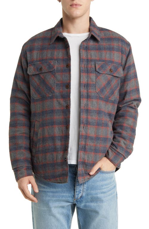 Rails Worthing Cotton Shirt Jacket Midnight Harvest Heather at Nordstrom,