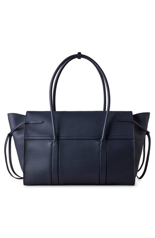 Mulberry Large Soft Bayswater Leather Satchel In Night Sky