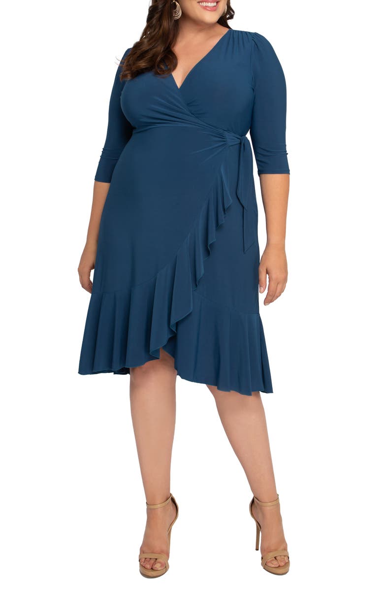 Kiyonna Whimsy Wrap Dress (Plus Size) | Nordstrom