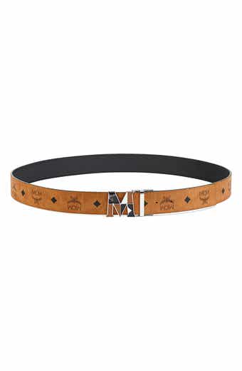 MCM Reversible Signature Leather Belt, Nordstrom