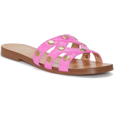 Vince Camuto Vazista Studded Slide Sandal- Pink