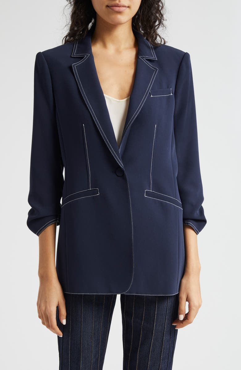 Cinq à Sept Khloe Ruched Sleeve Blazer | Nordstrom