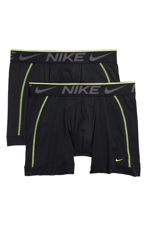 Nike Breathe 2-Pack Boxer Briefs in Black