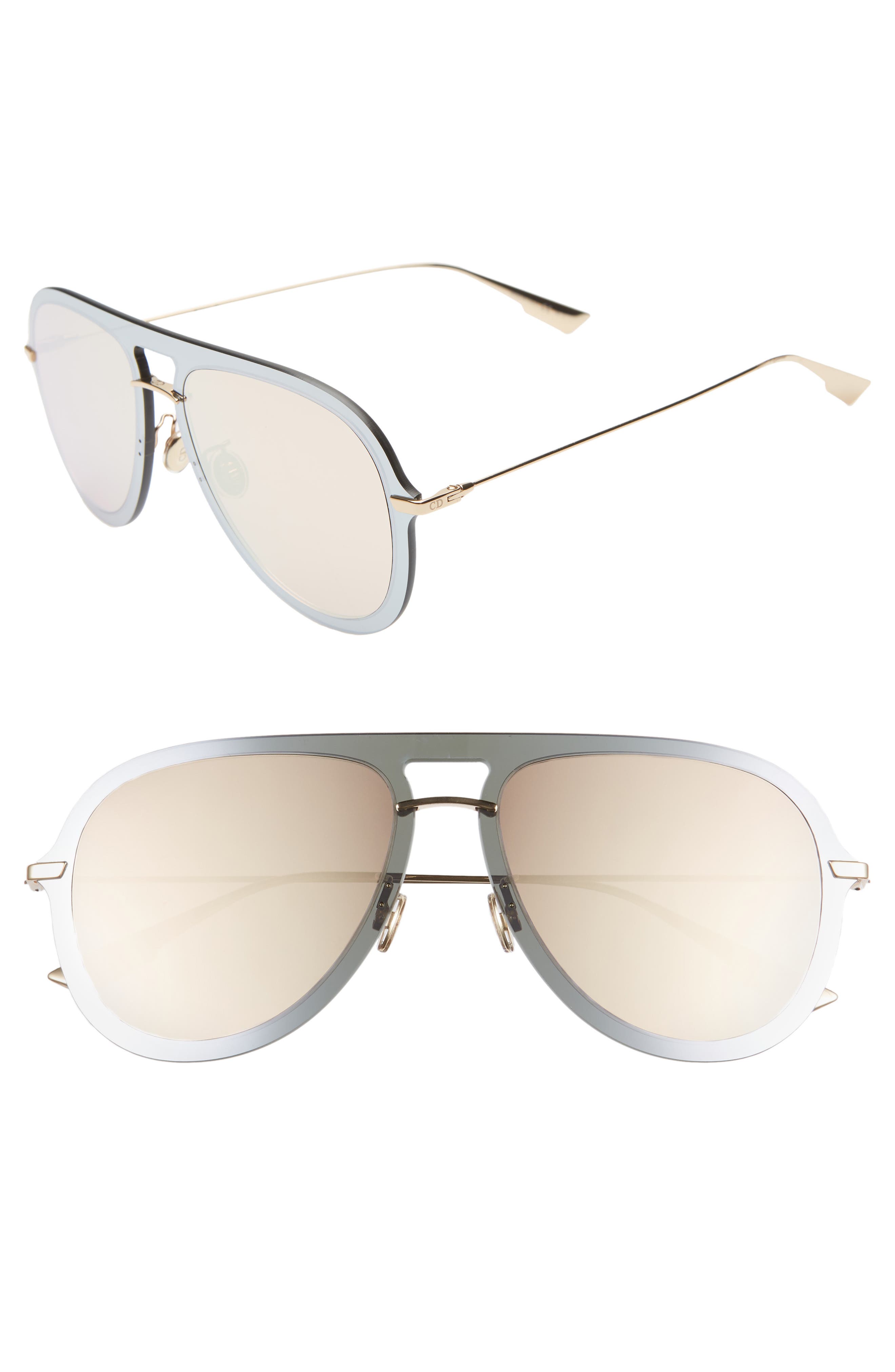 Dior Ultime1 57mm Aviator Sunglasses Nordstrom