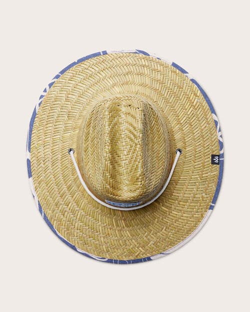 Hemlock Harvey Big Kids Straw Lifeguard Hat In Smiley Faces