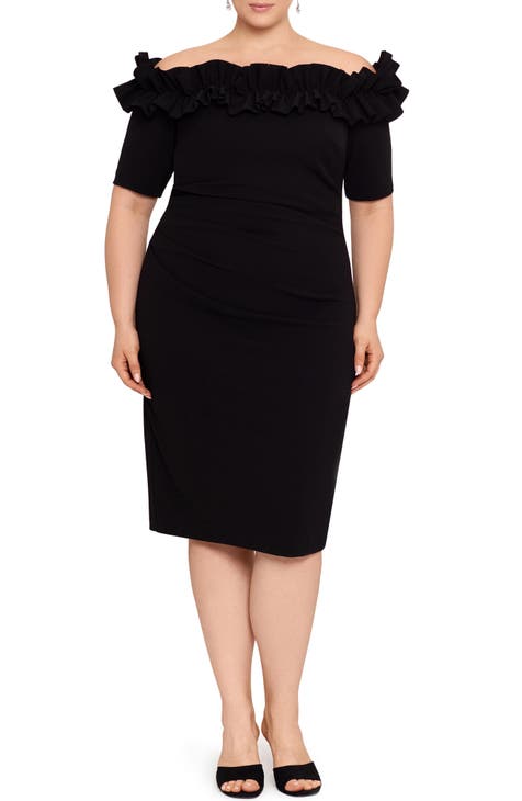 SHEIN Plus Plunging Neck Wrap Belted Pencil Dress  Pencil dress, Plus size  dresses, Split hem dress