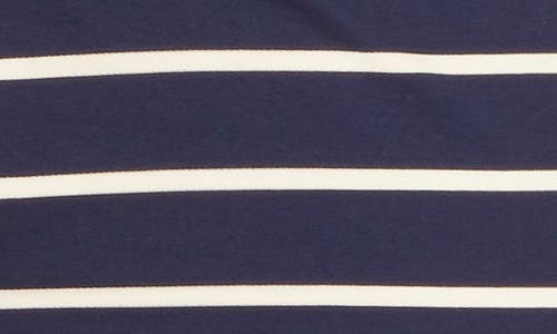 Shop Pez D'or Marine Stripe Maternity Tankini Swimsuit In Navy/white