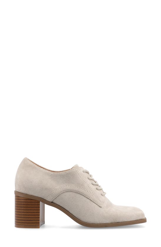 JOURNEE COLLECTION JOURNEE COLLECTION SYLVAN BLOCK HEEL DERBY PUMP