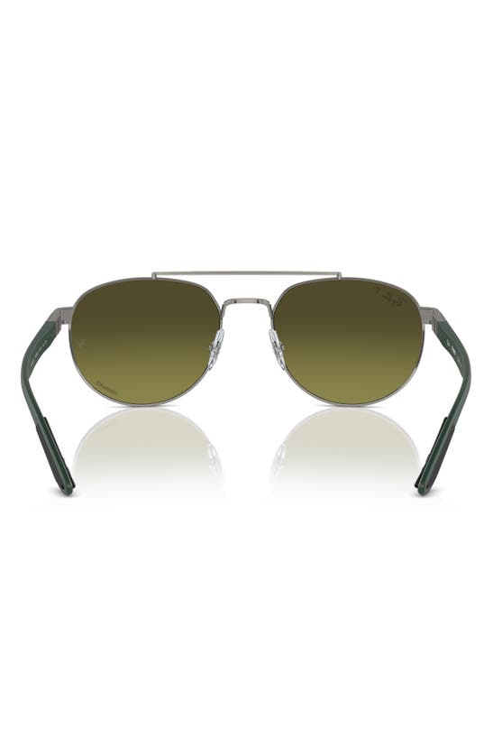 Shop Ray Ban Ray-ban 56mm Polarized Irregular Sunglasses In Gunmetal