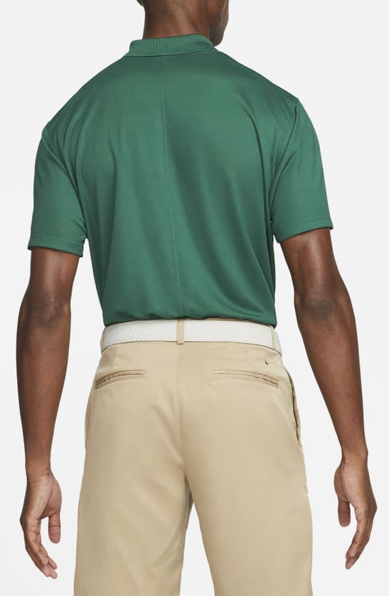 Shop Nike Dri-fit Piqué Golf Polo In Gorge Green/ White