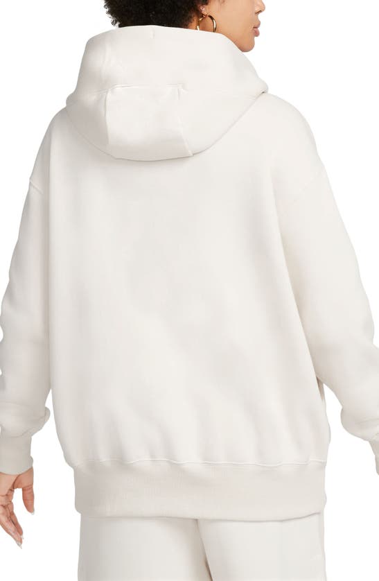 Nike Women's Sportswear Phoenix Fleece Oversized Full-zip Hoodie In Light Orewood Barn/ Sail