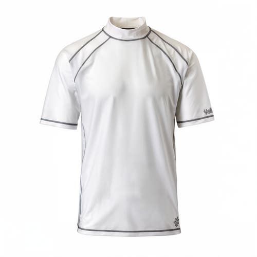 Shop Uv Skinz Short Sleeve Active Sun & Swim Shirt In White