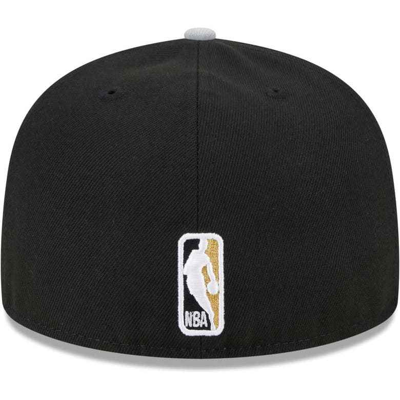 Shop New Era Black/gray San Antonio Spurs Gameday Gold Pop Stars 59fifty Fitted Hat