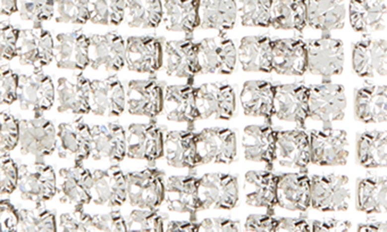 Eye Candy Los Angeles Siciliy Fringe Statement Earrings In Silver