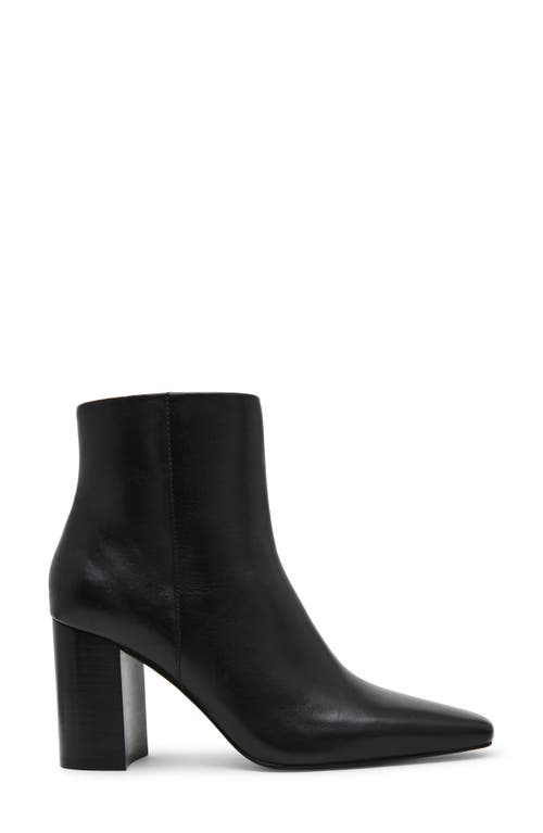 Shop Steve Madden Aidan Bootie In Black Leather