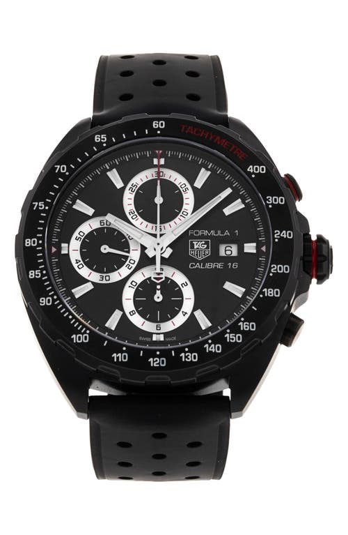 Tag Heuer Preowned 2018 Formula 1 Automatic Chronograph Rubber Strap Watch