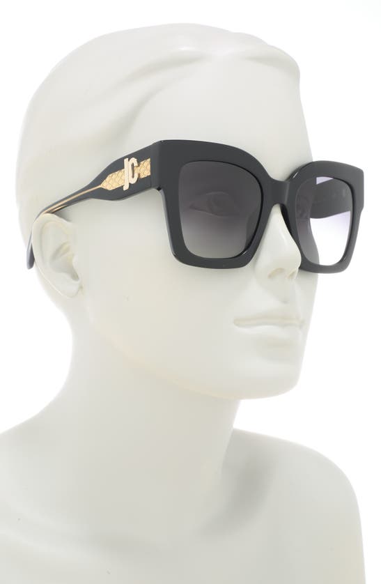 Shop Just Cavalli 52mm Oversize Square Sunglasses In Black Black Smoke