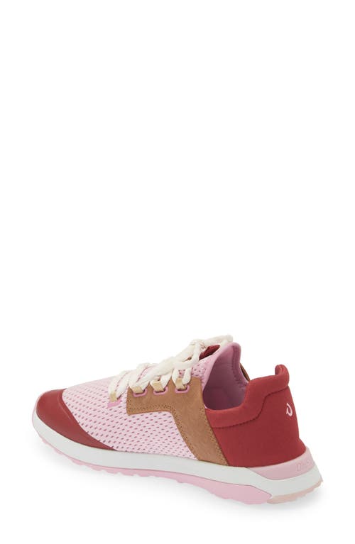 Olukai Women's Wailuku Sneaker In Paradise Pink/ Loganberry In Paradise Pink/loganberry