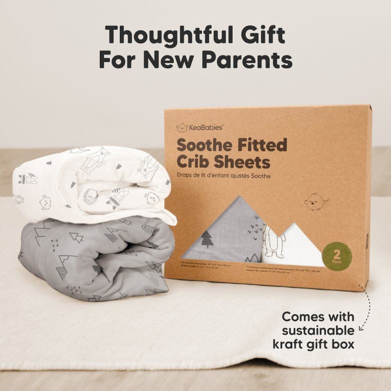 Shop Keababies Soothe Fitted Crib Sheet In Fleur