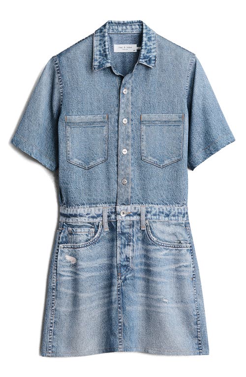 Shop Rag & Bone Liquid Miramar Shirtdress In Blossom