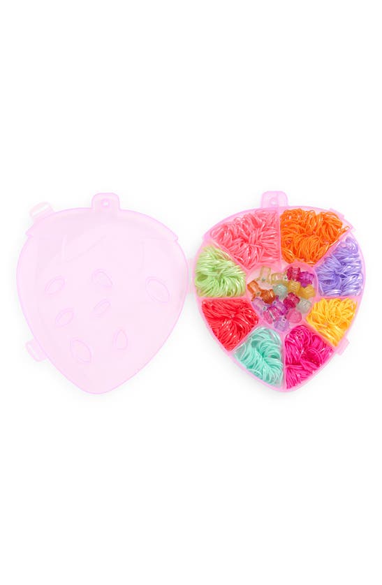 Shop Capelli New York Kids' Rainbow Ponytail Holders & Jaw Clips Set In Pink Combo