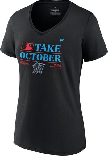 Women's Fanatics Branded Orange Houston Astros 2023 Postseason Locker Room V-Neck T-Shirt