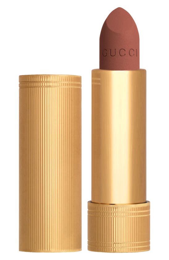 Shop Gucci Rouge À Lèvres Mat Matte Lipstick In 122 Eliza Ginger