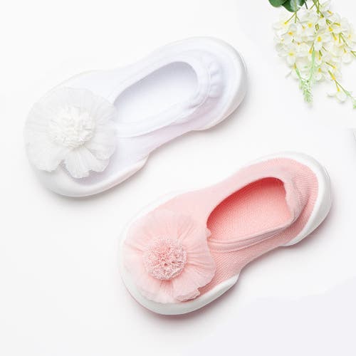 Shop Komuello Toddler Sock Shoes Flat In White