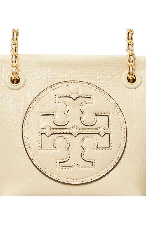 Shop Tory Burch Small Ella Crinkle Chain Convertible Crossbody Bag In Oats