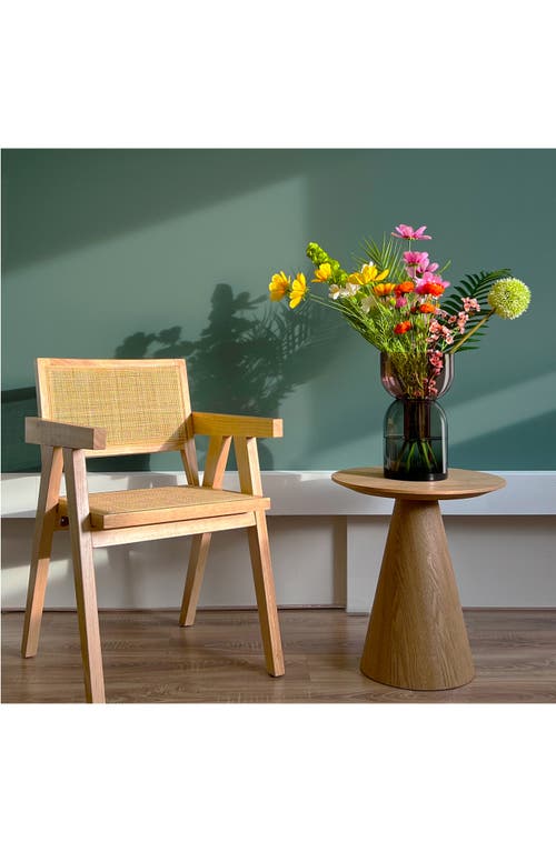 Cloudnola Flip Top Glass Vase In Grey/pink