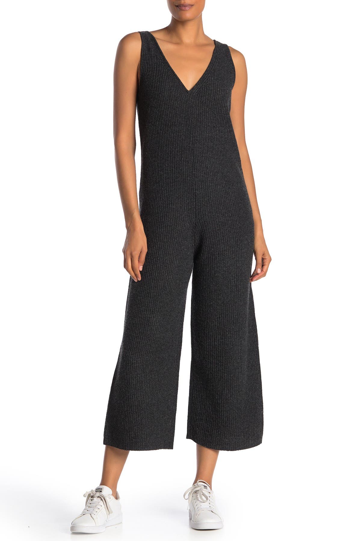 madewell wide leg sweater jumpsuit