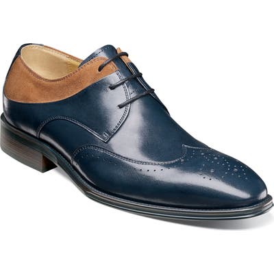 Stacy Adams Hewlett Wingtip, Blue