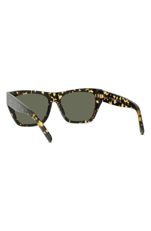 Shop Givenchy Gv Day Square Sunglasses In Havana/green