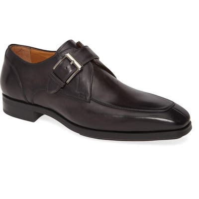Magnanni Allen Diversa Monk Strap Shoe, Black