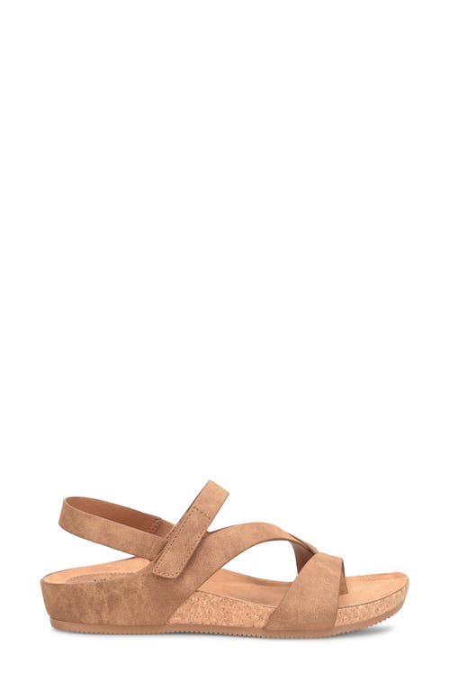Eurosoft Gianetta Ankle Strap Sandal In Brown Suede