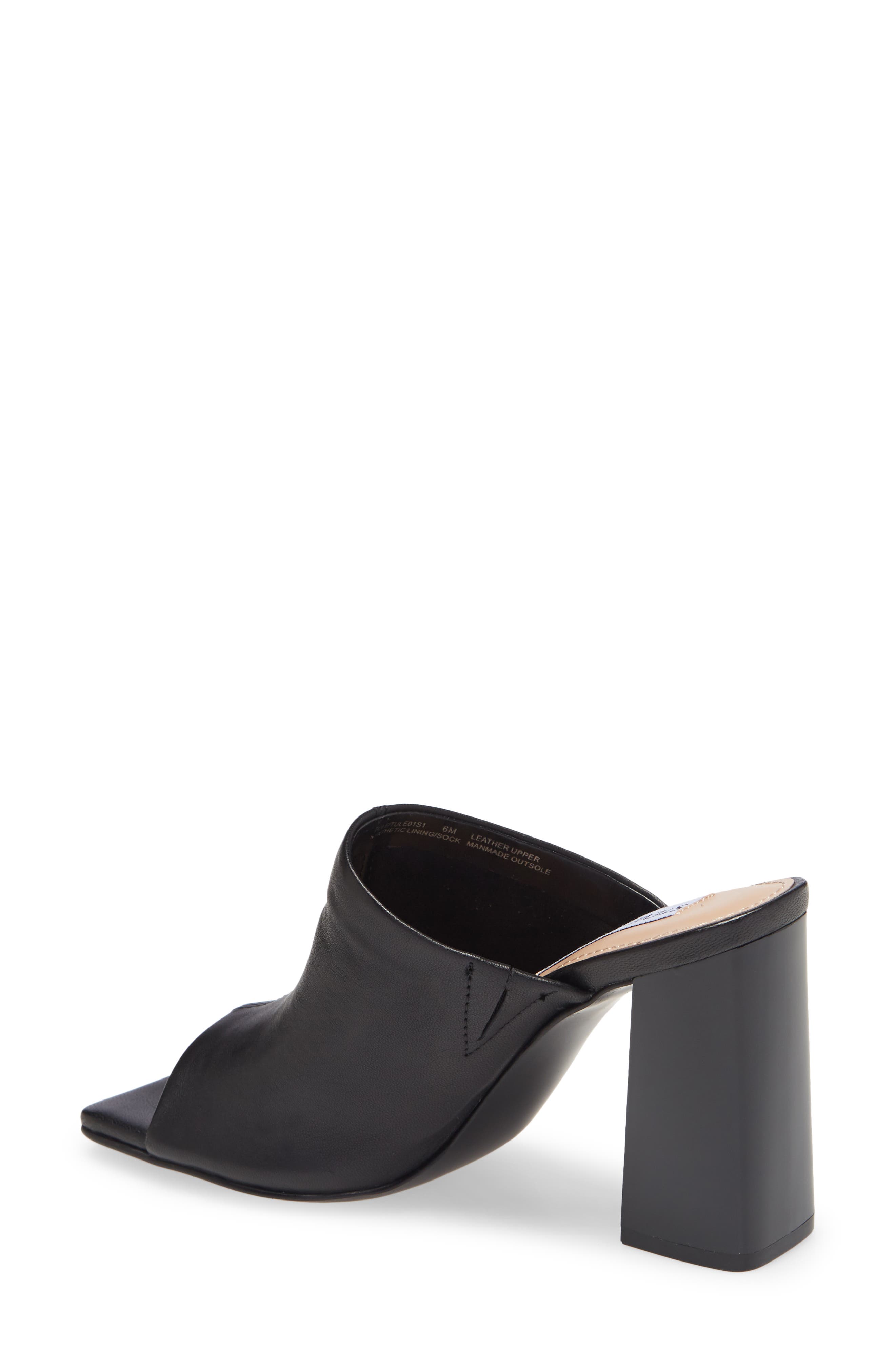 steve madden black block heel