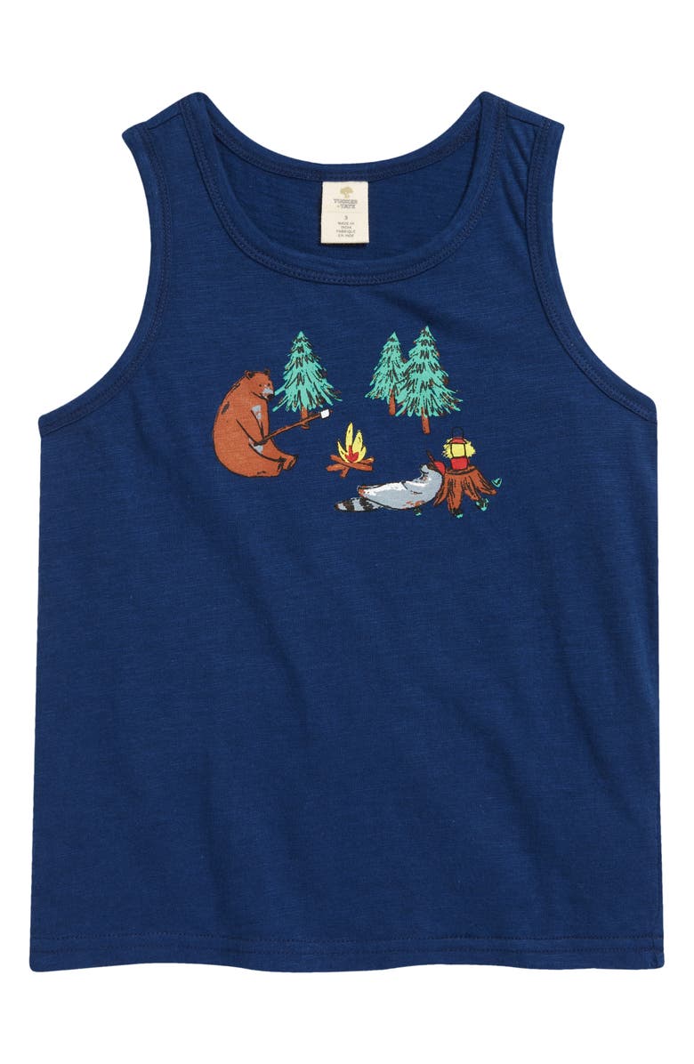 TUCKER + TATE Kids' Print Tank, Main, color, BLUE ESTATE CAMPING BUDDIES