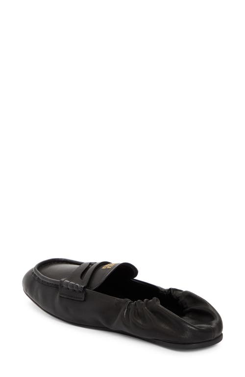 Miu Miu Convertible Penny Loafer In Nero