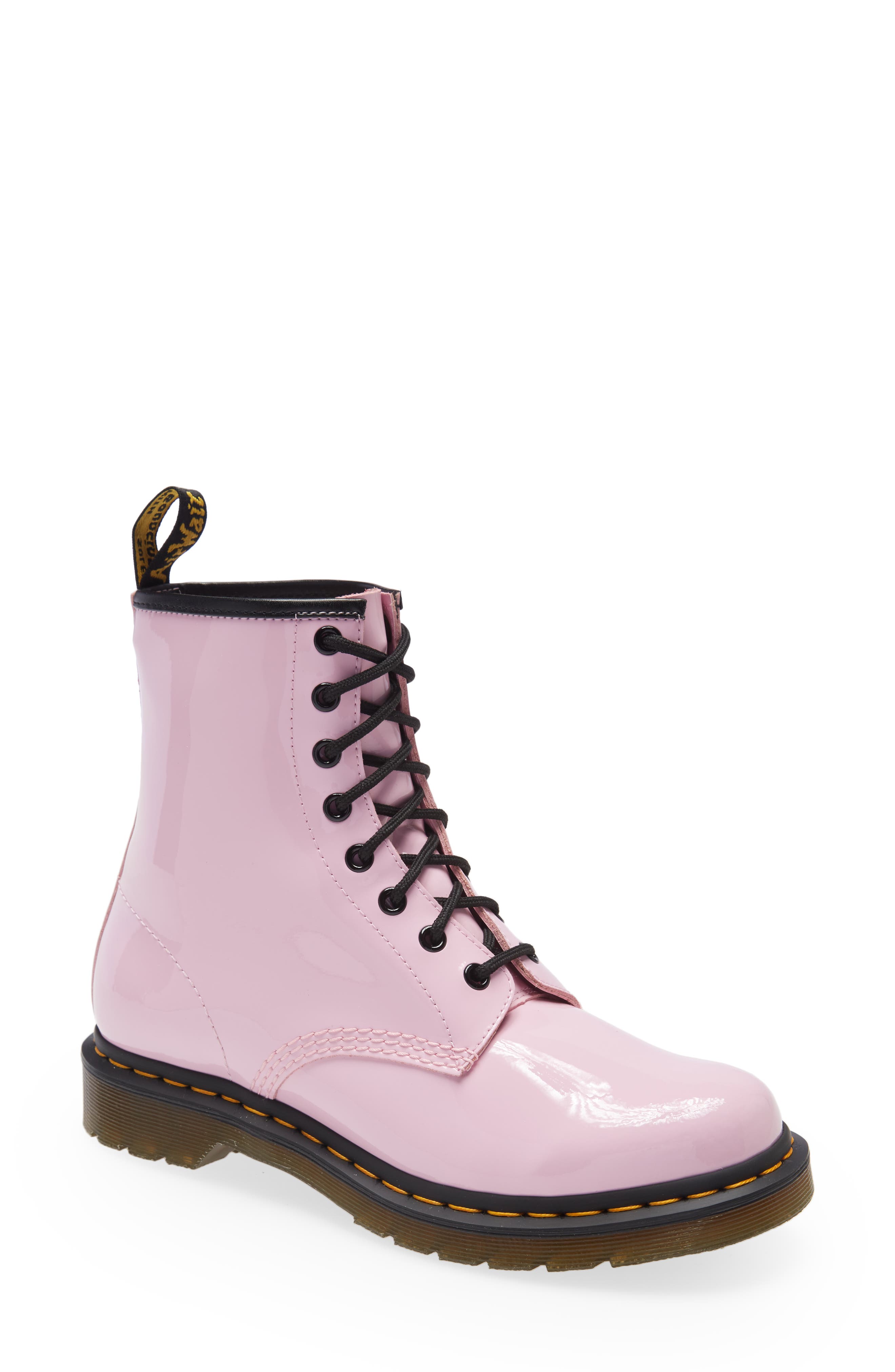 light pink boots women's