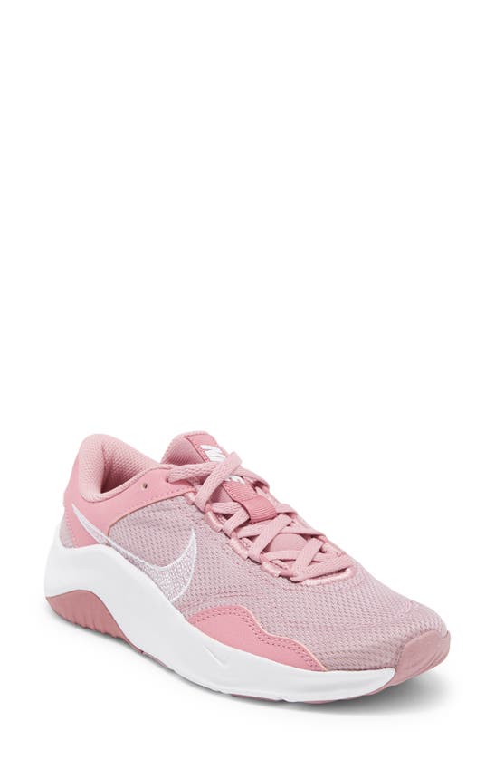 Nike Legend Essential 3 Athletic Sneaker In Elemental Pink/ White/ Berry