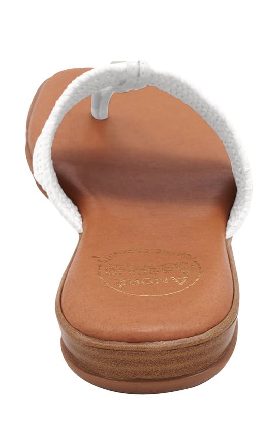 Shop Andre Assous André Assous Nice Featherweight Woven Flip Flop In White